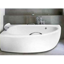 Akrylowa wanna Milena Premium 150x70 lewa z zabudową styropianową Piramida, Besco